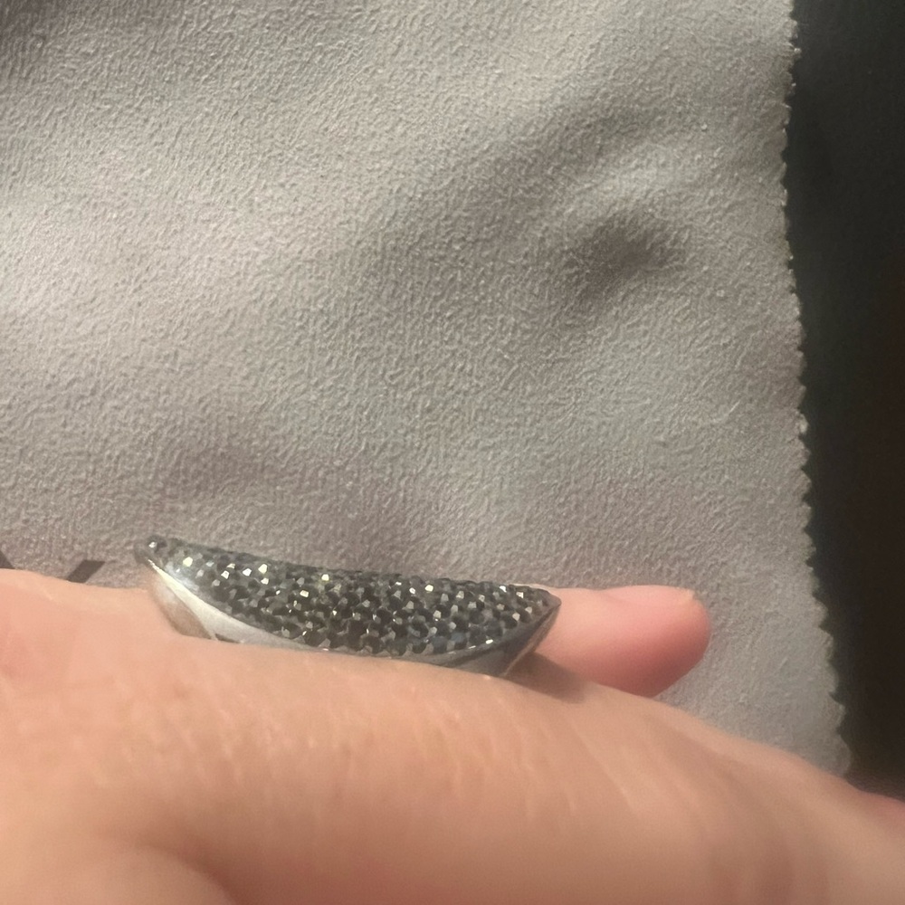 Elegant Silver Statement Ring - image 4